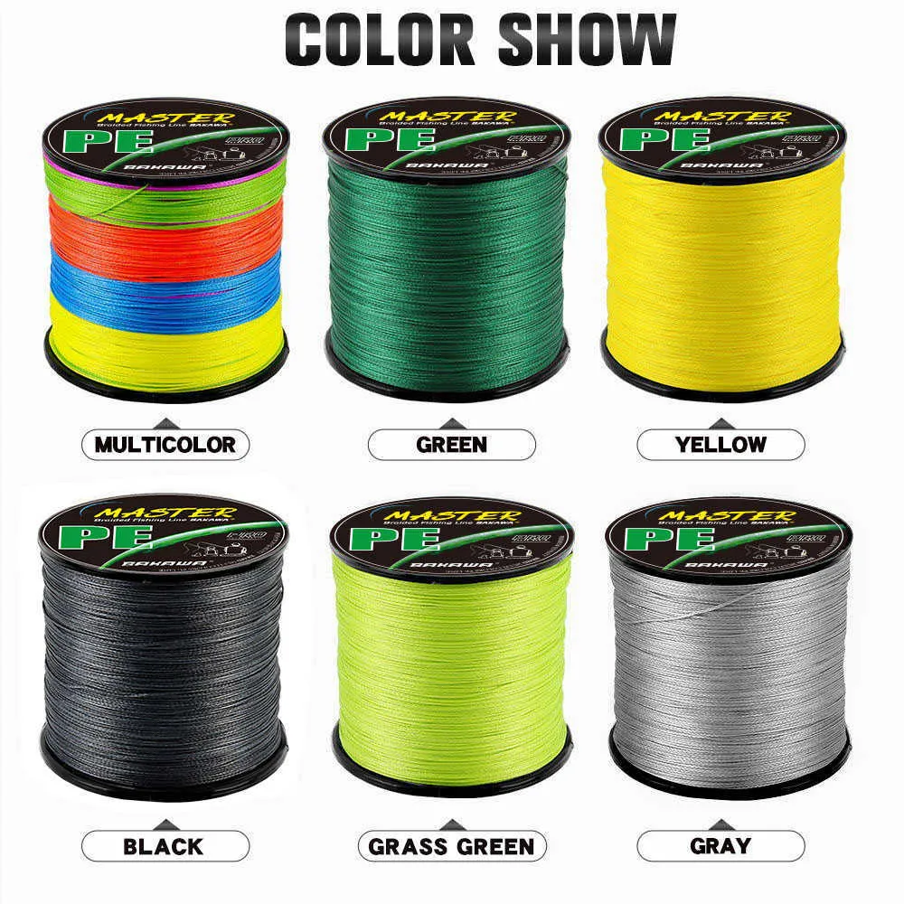 Fishing Accessories BAKAWA 300M 100M 4 Strands 8 Braided Multicolour Fishing  Line 100% PE Wire Multifilament Japanese 10 100LB Carp Weaves Saltwate  P230325 From Mengyang10, $12.83