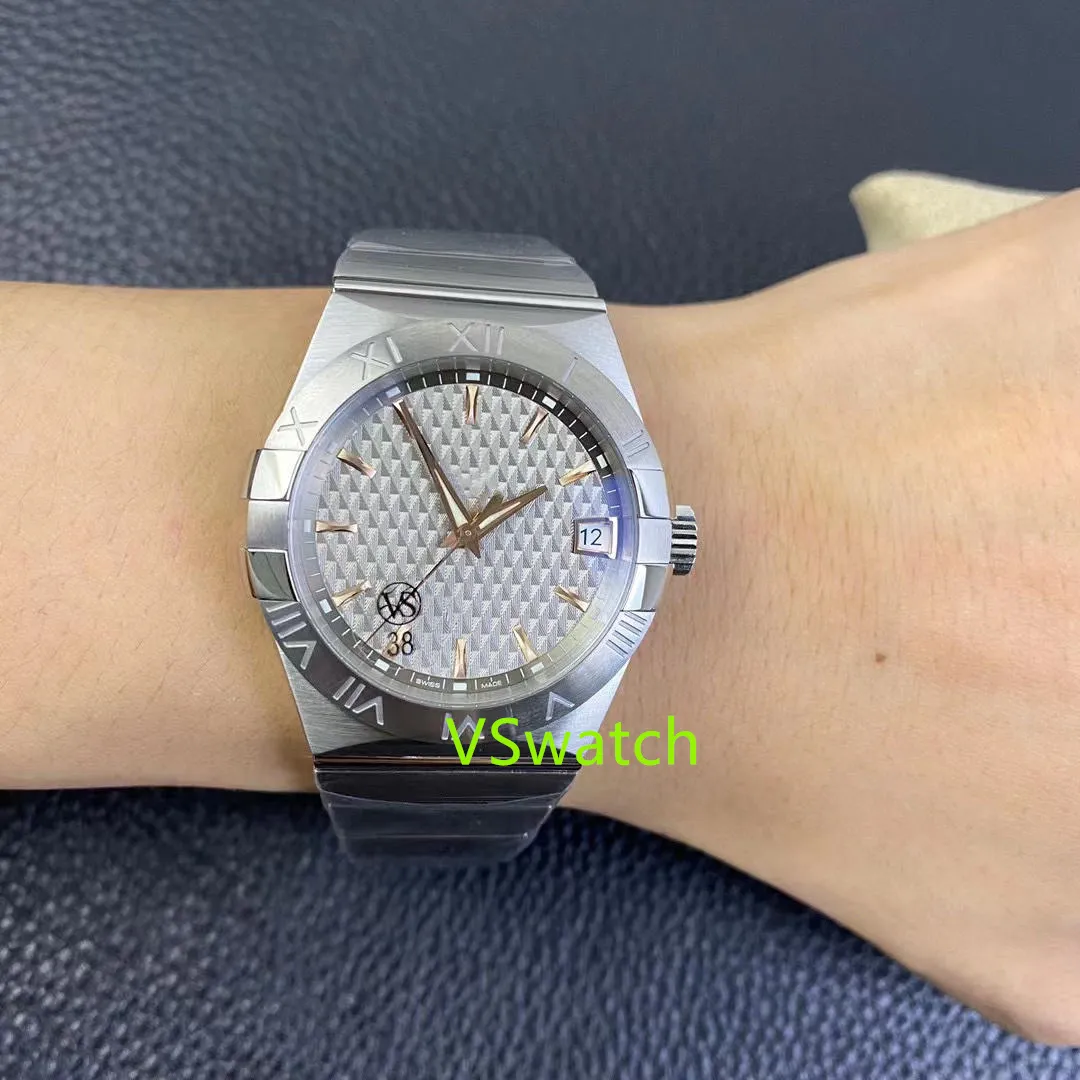 VSF Factory Watch 8500 Movement, Waterproof, 38MM Stainless Steel Tape