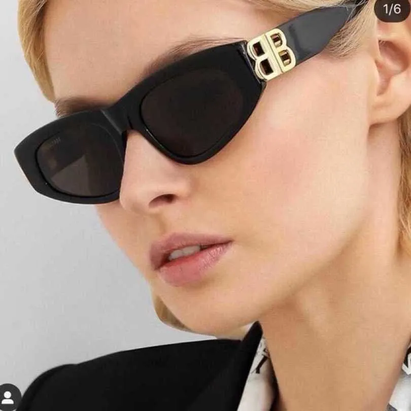 Sconto del 10% sui nuovi occhiali da sole da uomo e da donna del designer di lusso Sconto del 20% sul marchio parigino nella moda versatile piastra cat eye doppia B rete Rosso bb0095