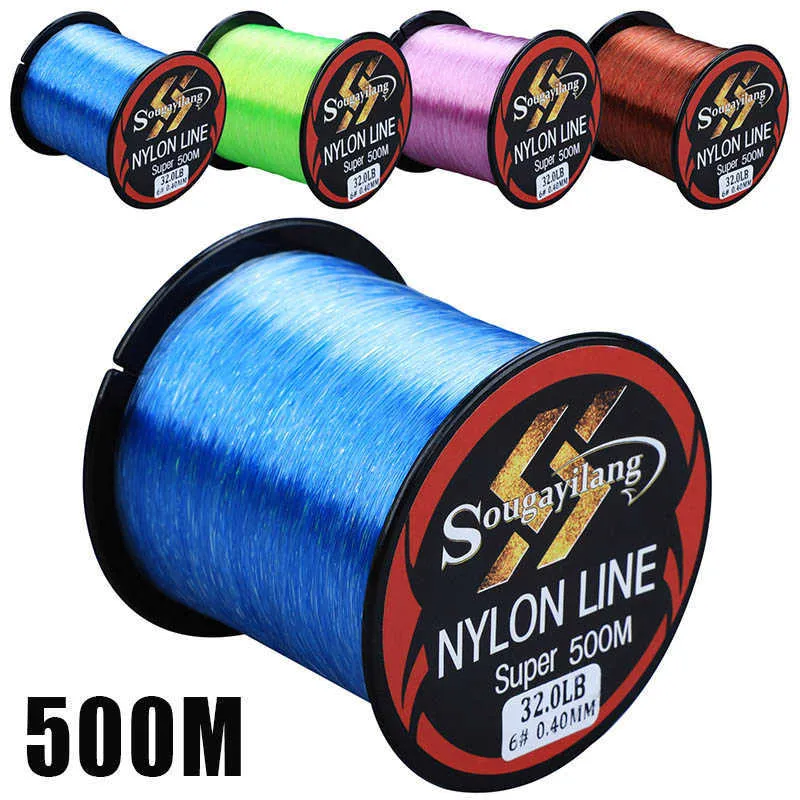 Sougayilang 500M Monofilament Line Super Strong Nylon Fishing Line Leader  For Carp Fishing 11 36.3LB Sinking Line Accessory P230325 From Mengyang10,  $13.73