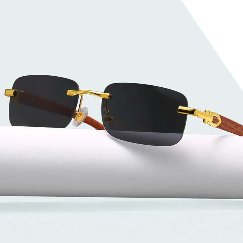 40% de réduction sur les lunettes de soleil de luxe pour hommes et femmes 20% de réduction sur les petites lunettes carrées en grain de bois tendance K Fashion hip hop