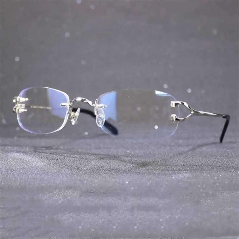 高級デザイナーの新しい男性と女性のサングラスを30％オフコンピュータ女性の読書のための透明なメガネフレームを20％オフリムレス透明な装飾アクセサリー