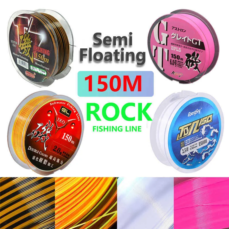 Fishing Accessories 150m Pink Rock Fishing-Line Semi Floating Water Sea  Pole Fishing special Line High Quality Monofilament Nylon Lure Fishing Line