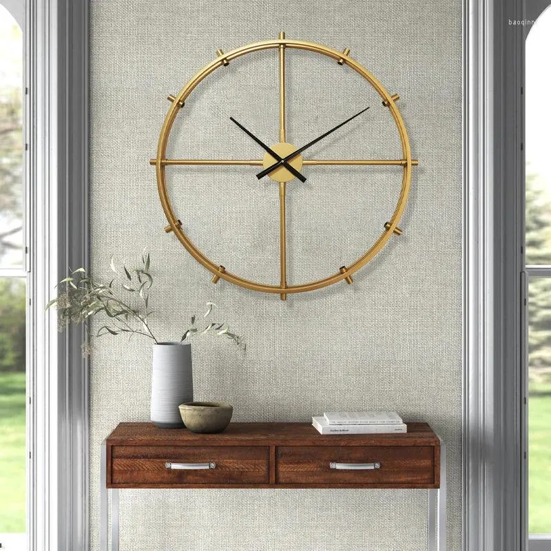 Настенные часы гостиная минималистская легкая роскошная украшение висячих часов простые современные чая творческие часы средиземноморский стиль Fashio