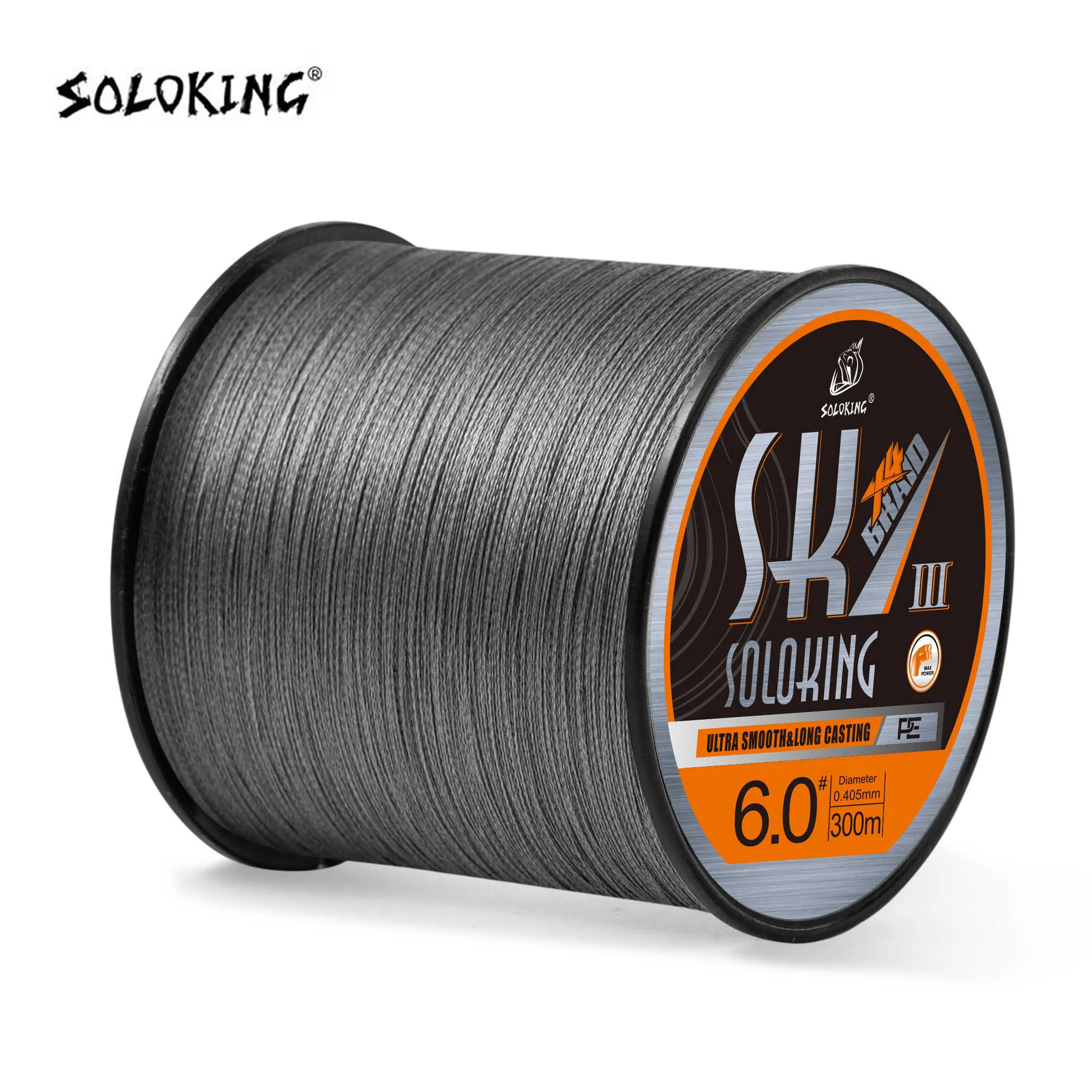 Visaccessoires Soloking 100m/300m PE-visserlijn X4 Strengen Superline gevlochten Vislijn 10-80lb Multifilament-lijn voor forel Carp Bass P230325