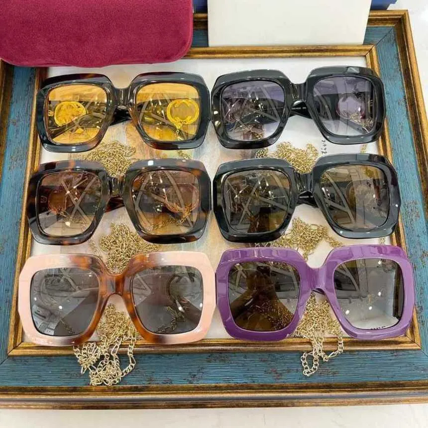 Luxus-Designer-Mode-Sonnenbrillen 20% Rabatt auf die Kette Home 1022 Platte große Box Mode vielseitige Brille