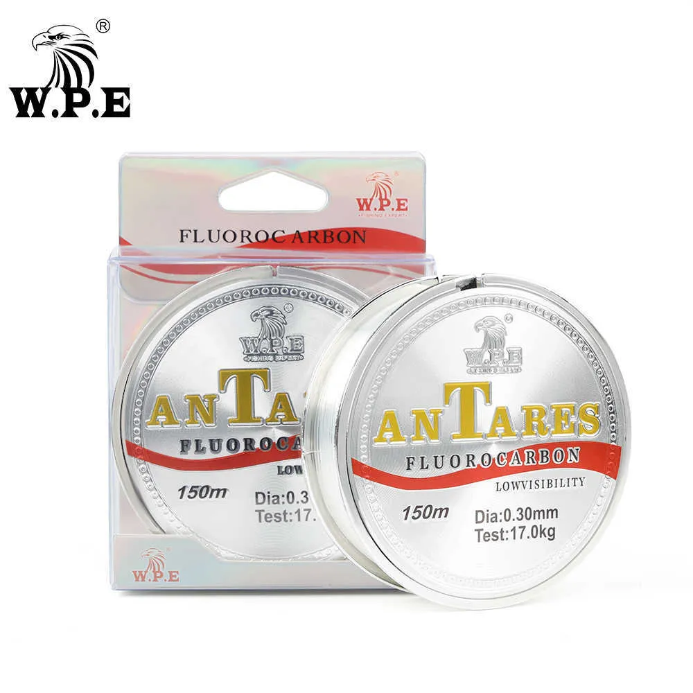 Fishing Accessories W.P.E Brand ANTEROS 150m Fluorocarbon Coating Fishing Line 0.20mm-0.60mm 10kg-41kg Fishing Line Carbon Fiber for Carp Fishing P230325