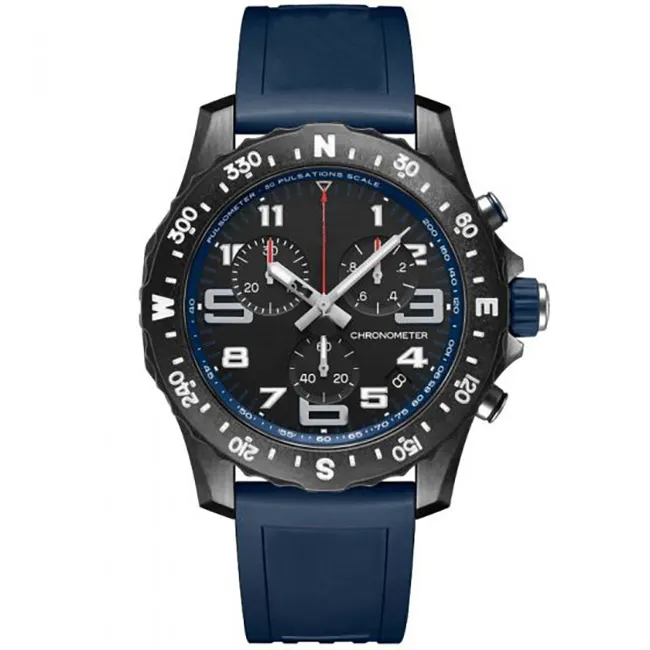 رجال مشاهدة اليابان الكوارتز التحمل المحترفين Avenger Chronograph 44mm الساعات المطاط