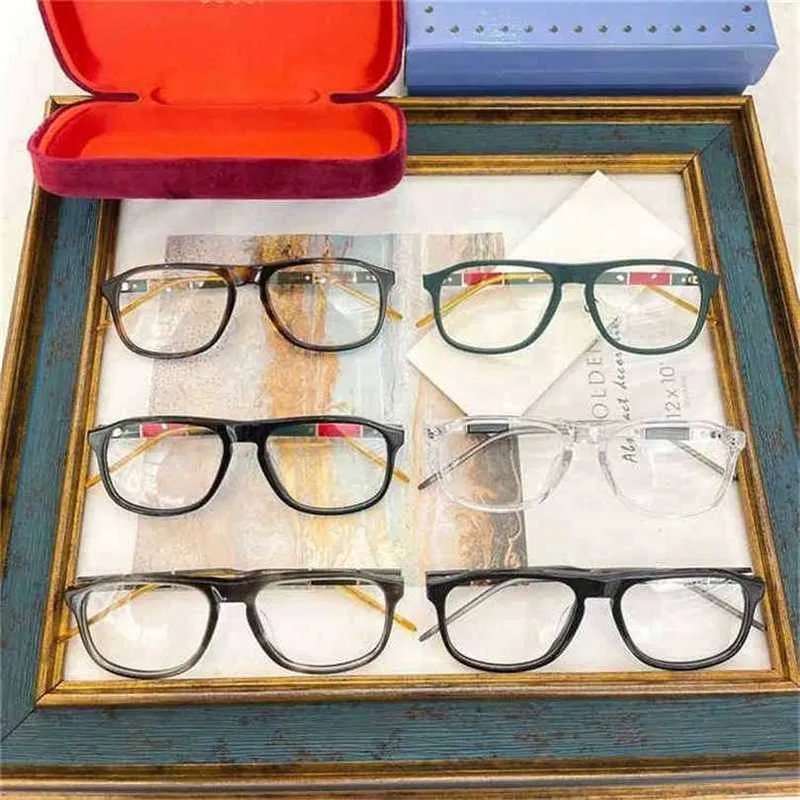 Lüks Tasarımcı Yeni Erkek ve Kadın Güneş Gözlüğü% 20 İndirim Sürüm 22 Plaka Düz Düz Ayna Net Kırmızı Aynı Gözlükler Çerçeve GG0844KAJIA