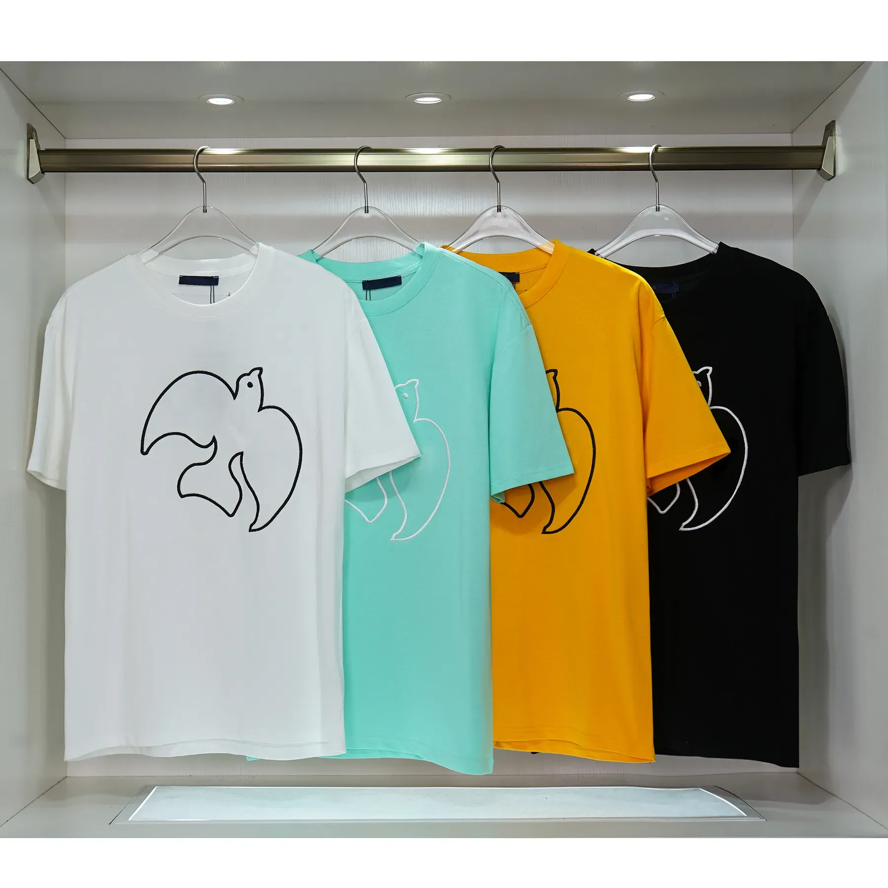 L Marque Hommes T-shirts De Mode Hip Hop À Manches Courtes D'été De Mode Casual Lettre Impression Bests Qualité Designers Vêtements EU Taille S-XXL # SHOPEE155