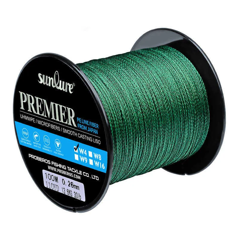 Fishing Accessories Premier 100M Multifilament PE Braided Fishing Line 4  Stand 6LB 10LB 20LB 30LB 40LB 50LB 60LB 80LB 100LB Tackle P230325 From  10,92 €