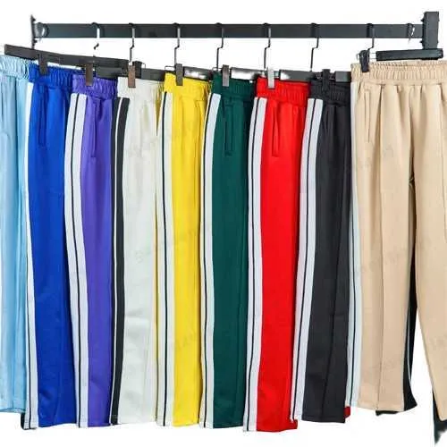 Mens Womens Pants Sports Pant Designers Sweatpant Loose Coats Jackets Hoodies Sweatpants Rainbow Drawstring Zipper Trousers Casual Sportswears