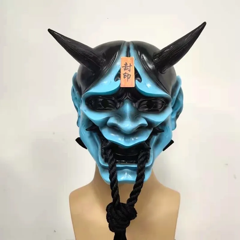 Maski imprezowe pieczęć żywicę prajna maska ​​halloween w stylu japoński horror cosplay terror ukuyo malarstwo togu wisidanta sklepu rzemieślnicze maski dekoracyjne 230327