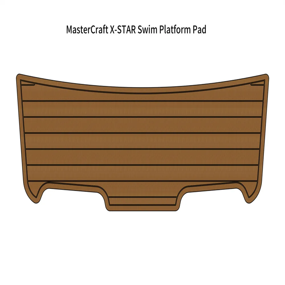 MasterCraft X-STAR Swim Platform Step Pad Boat EVA Foam Faux Teak Deck Floor Mat Self Backing Ahesive SeaDek Gatorstep Style Floor