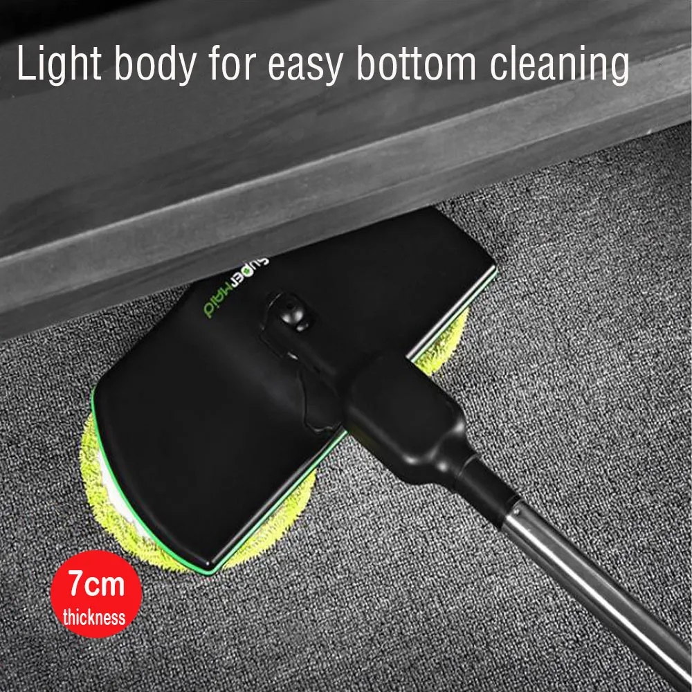 Cordless Electric Mop - Auto Rotating Floor Cleaner, Handheld Power ...
