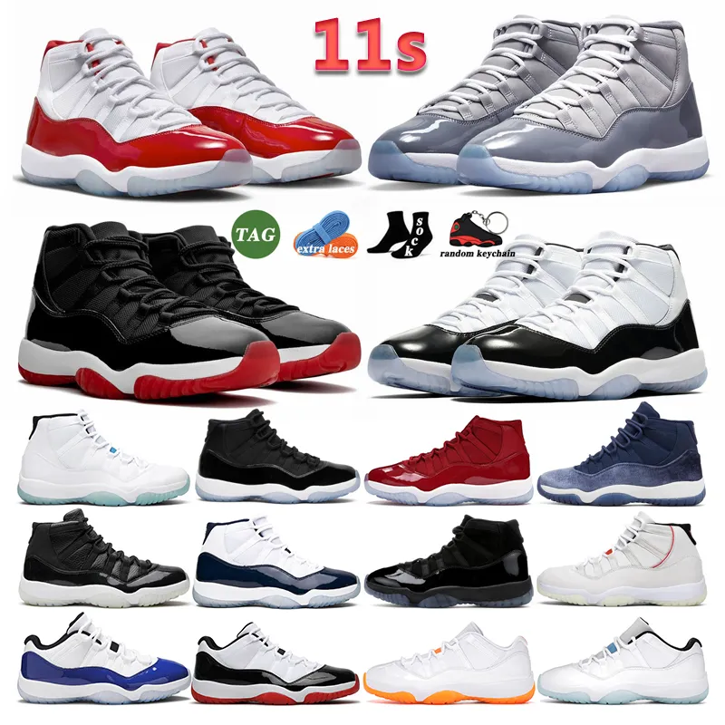 2023 J11 Basketball Shoes Jumpman 11 Cherry 11s Cool Grey Midnight