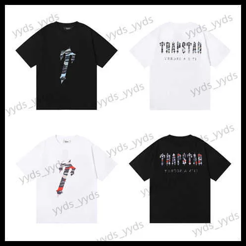 Men's T-Shirts Small Trapstar Military Camouflage Letter Casual Loose Short Sleeve T-Shirt Unisex T230327