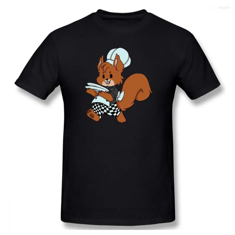 Camisetas masculinas de cozinha com cozinha de cozinha enlouquecida Men Tshirt Graphic Plus Size Tops 2 Squirrel Grandes camisa 2023