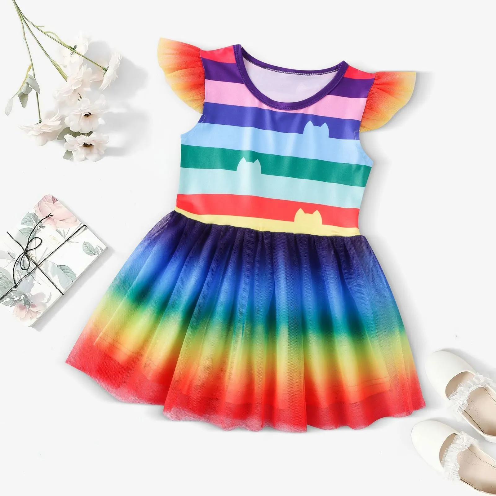 Clothing Sets Kids Girls Gabbys Dollhouse Princess Dresses and Pants Autumn Clothes Children Gabby Cats Cosplay Costume Birthday 230327