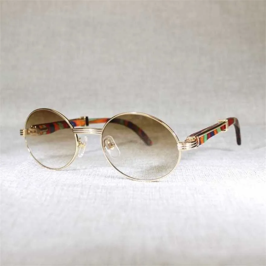 Designer-Strand-Paar-Sonnenbrillen für Herren und Damen, 20 % Rabatt auf natürliches schwarzes Holz, Büffelhorn, klarer Rahmen, Damen, runde Holzbrille für den Außenbereich, Oculos-Sonnenbrille