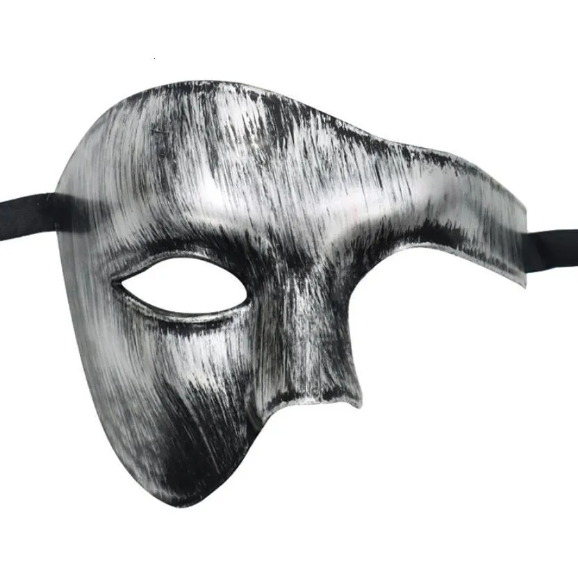 Party Masken Männer Maskerade Maske Vintage Phantom der Oper One Eyed Half Face Kostüm Venezianische Party Weihnachten Halloween Karneval Requisiten 230327