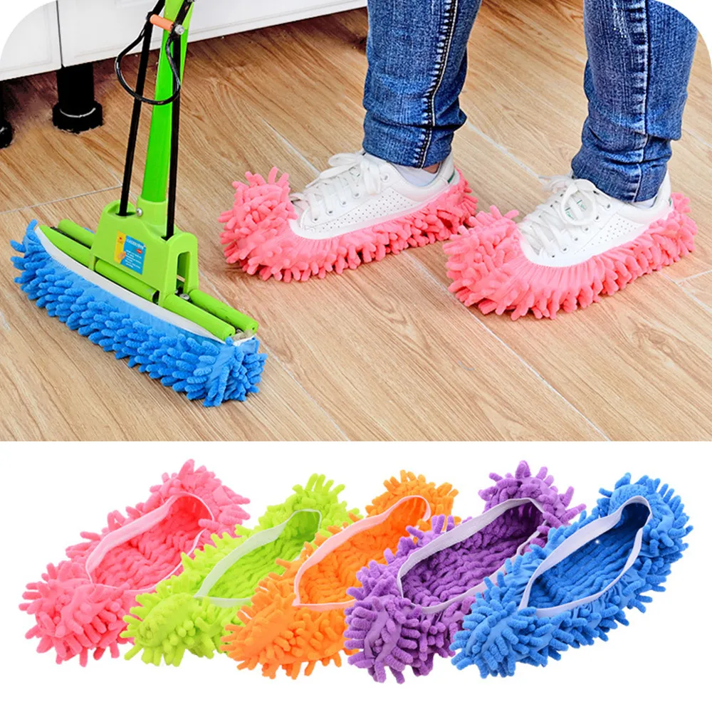 Lazy Mopping Slippers Microfiber Cleaning Floor Dust Cleaning Shoes - View #6