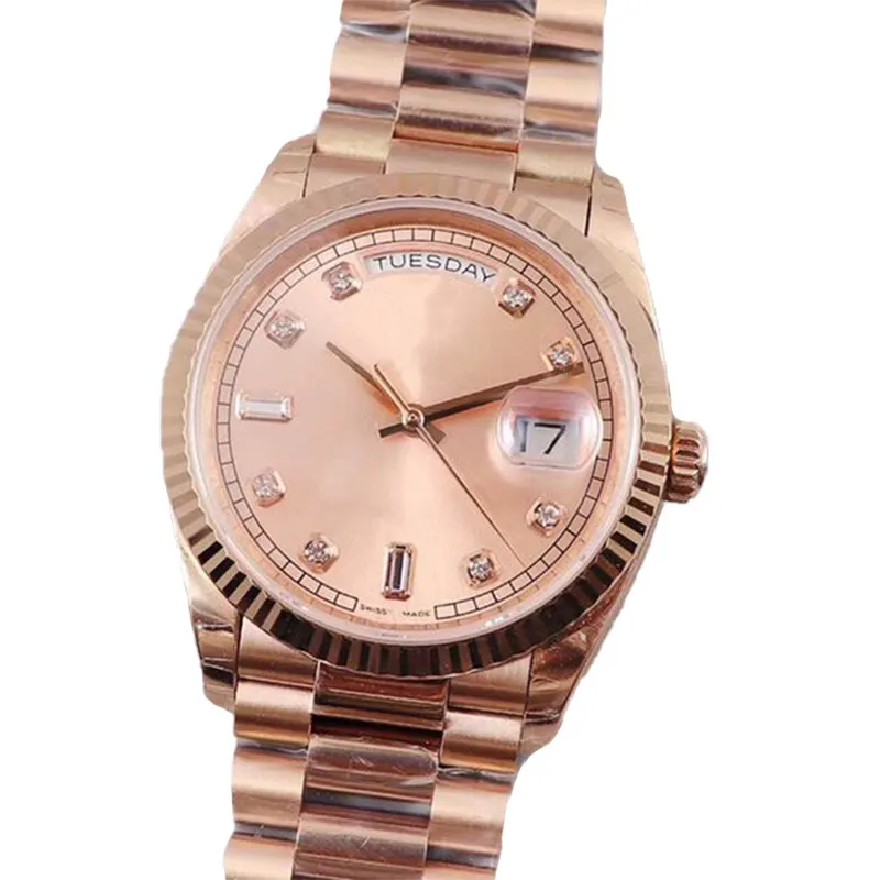 여성 럭셔리 시계 Montre de Luxe 대통령 주일 데이트 금 영구 자동 운동 시계 소녀 2813 스테인리스 스틸 패션 시계 Femme Reloj Watchs Dhgate