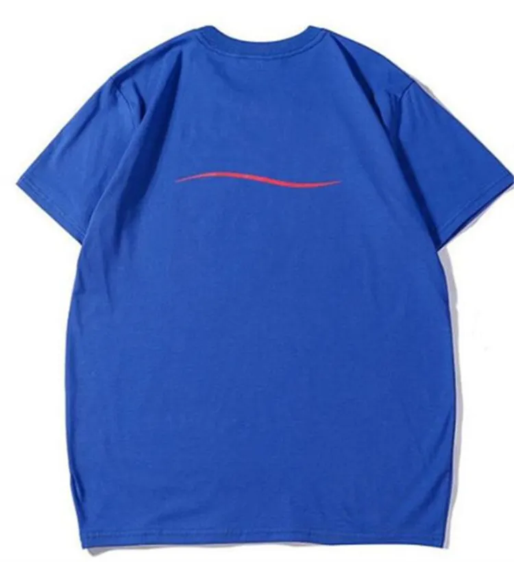 2023 Nowe koszulki męskie T-shirty Unisex High Street T-shirty Rosyjskie list z krótkim rękawem T-shirt męskie i