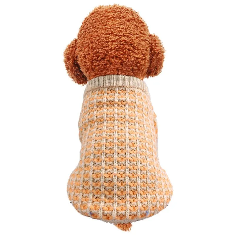 شتاء Cat Dog Apparel سترة عيد الميلاد الدافئة لجرو Chihuahua Pet Calting Coat Coat Jetting Crochet Clothes XS-XL