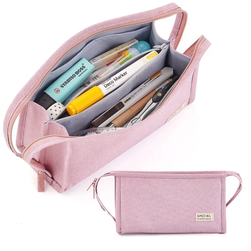 Angoo Pencil Bags Dual Side Handle Large Portable... From Kong08, $11. ...