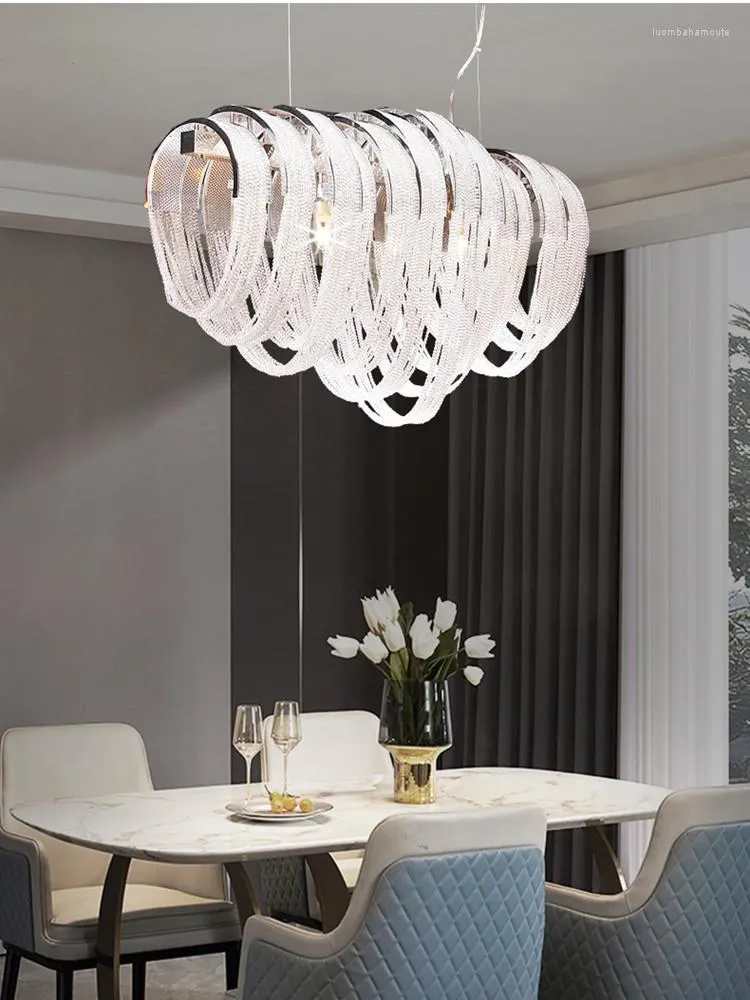 Lampadari Modern Luxury Nappa Crystal LED Lampadario a soffitto 2023 Lustre Nordic Designer LOFT Lampade a sospensione Lampada rotonda Apparecchi di illuminazione