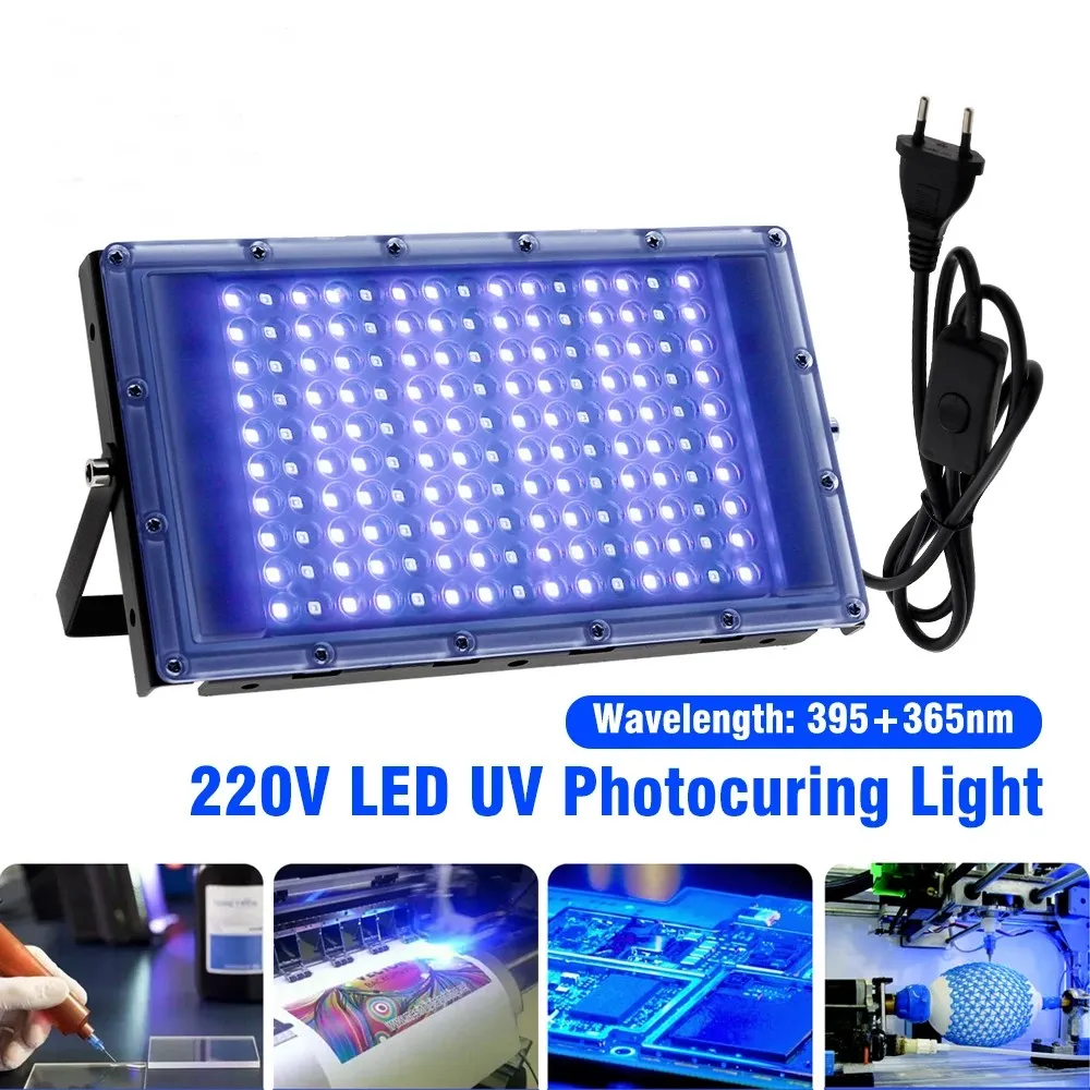 UV Light For Resin 300W 395nm UV Resin Light Curing For Epoxy with EU Plug  