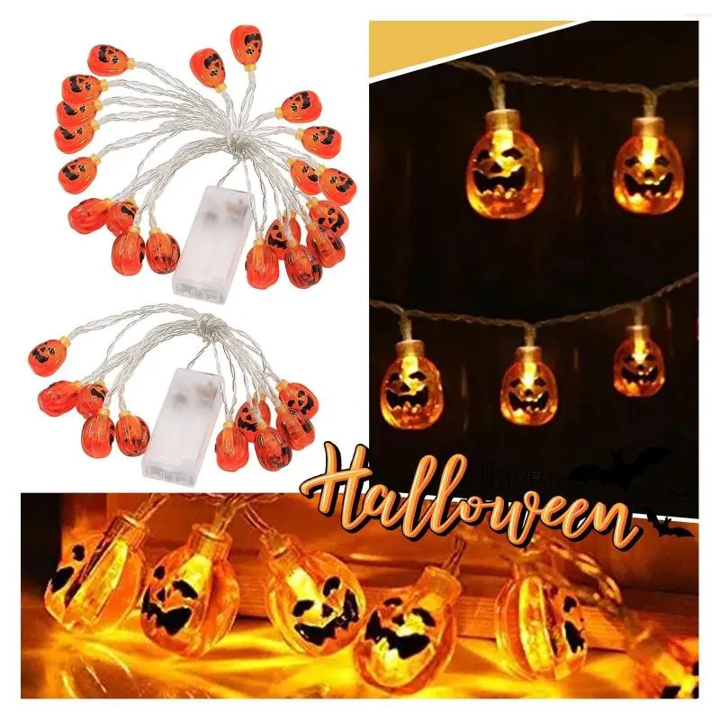 Party Decoration Go Halloween Decorative Pumpkin String Lights Led Battery Powered Outdoor Decorations For Yards