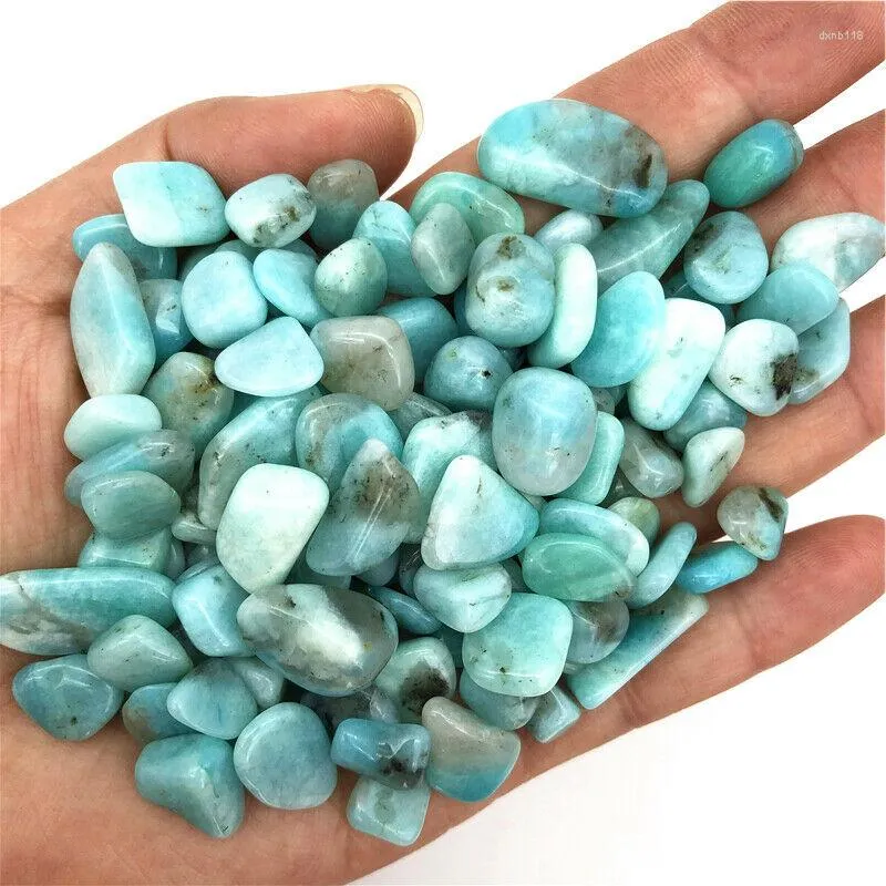 Figurines décoratives en gros 50g 8-12mm cristal naturel Amazonite pierre polie pierres de gravier spécimen guérison cristaux de Quartz
