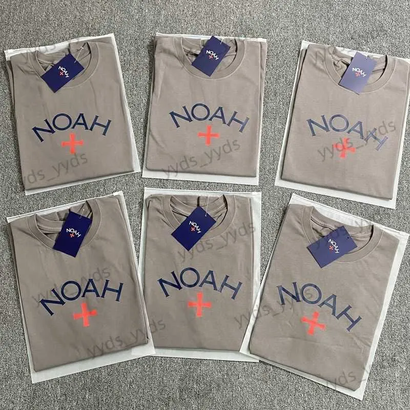 Herren T-Shirts NOAH NYC CORE Early Generation Charcoal Grey Cross Casual Loose Fit Baumwolle Kurzarm T-Shirt Herren T230327
