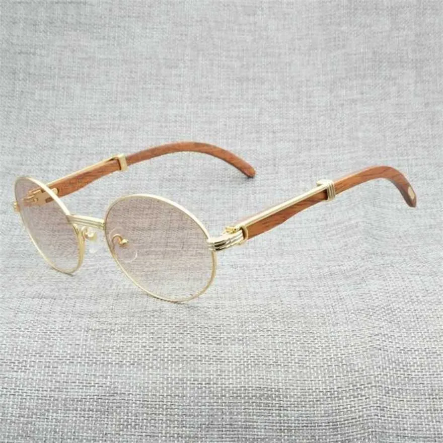 Designer herr- och kvinnors strandpar solglasögon 20% rabatt vintage naturliga buffel horn män trä klar ram trämrundglas för sommar utomhus oculos gafas