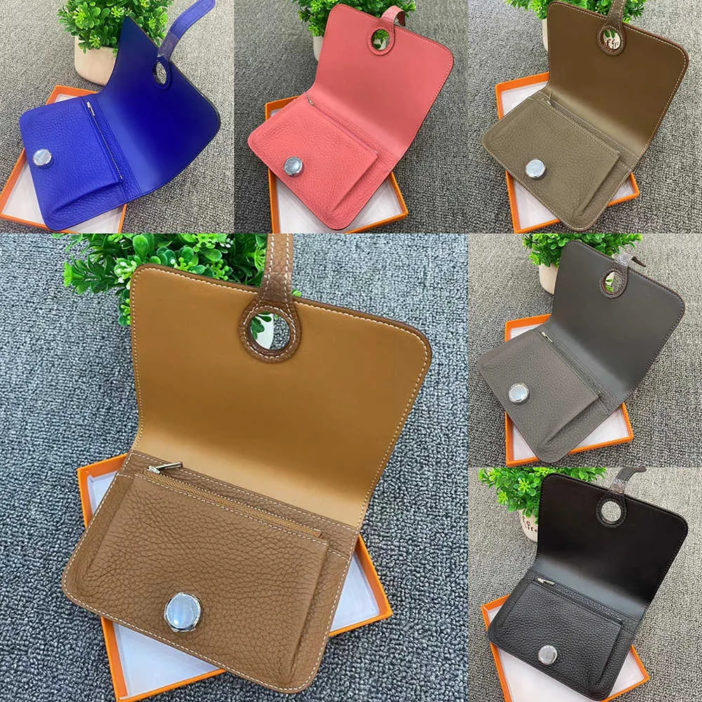 Cüzdanlar Kadın Orijinal Deri Cüzdan Lüks Marka Tasarım Pasaport Kapak Bayanlar Minimalist Kart Sahipleri Sevimli Para Çantası Cowhide Slim Cüzdan G230327