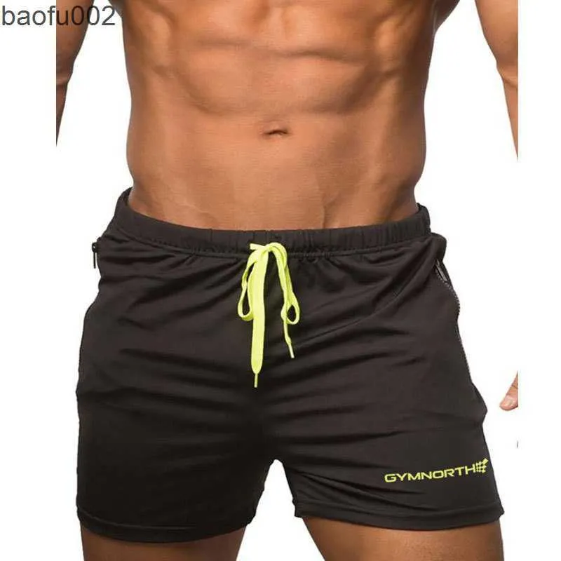 Shorts masculinos ginorth homens shorts 2020 joggers calças de moletom casual secagem rápida malha de verão preto calças curtas w0327