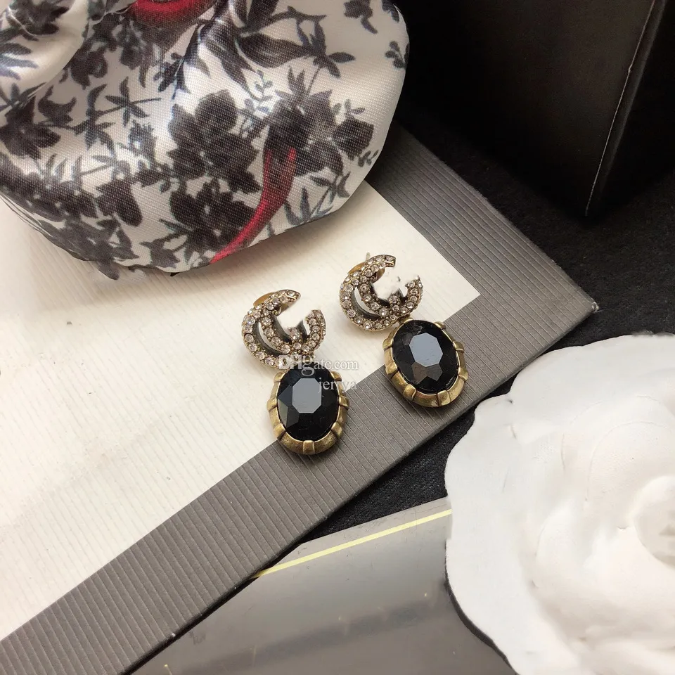 Woman Charm Earrings Double G Earing Designer Stud Pearl Orecchini Fashion Luxury Gold Silver GGity Jewelry Hoop Women Ohrringe 4545