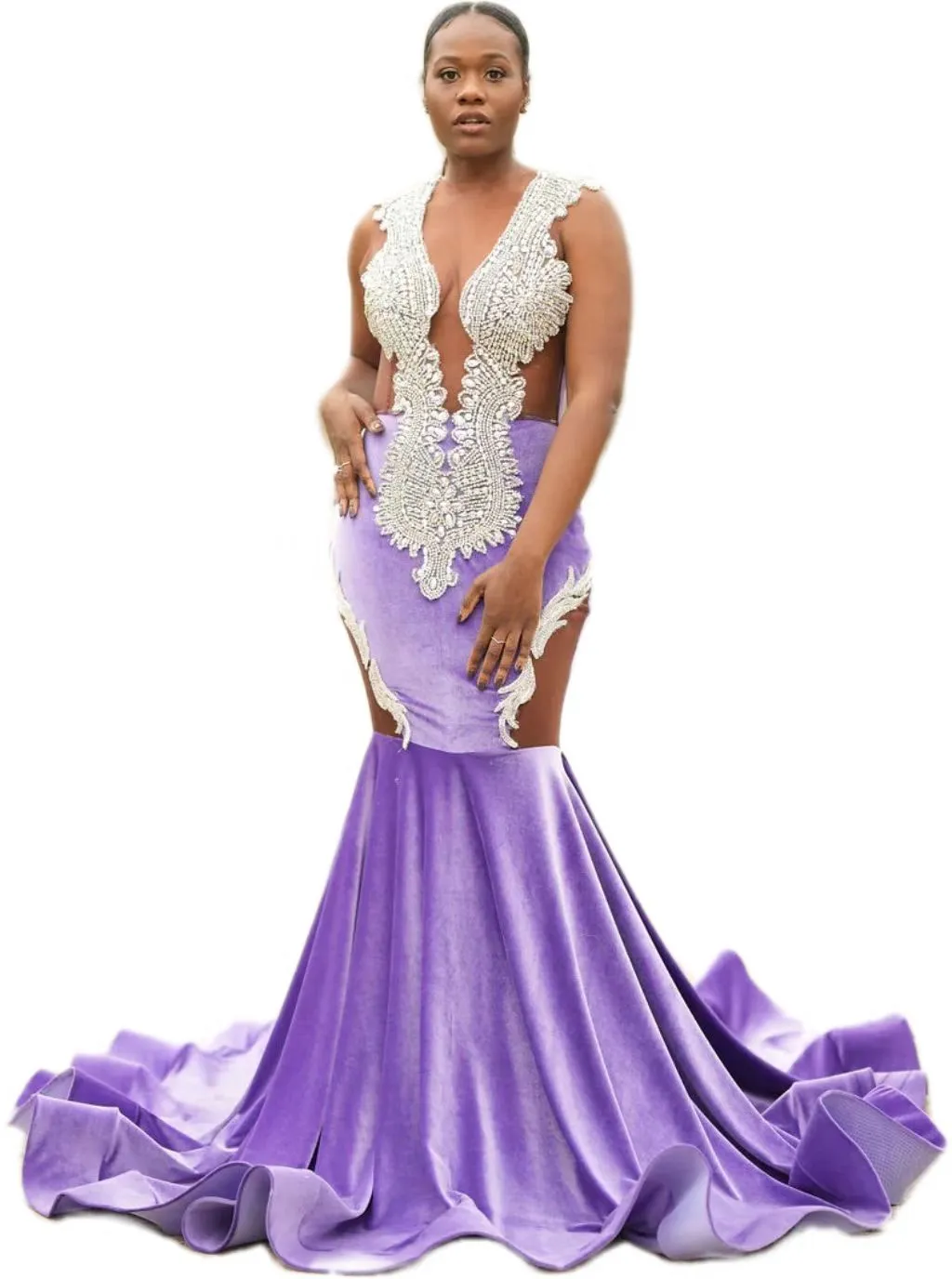 Abito Da Ballo Di Sirena Nera Taglie Forti: Abito Da Sera Lungo In