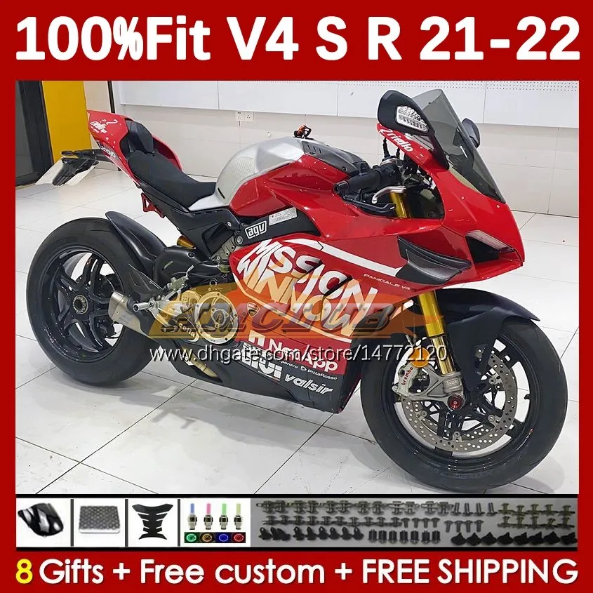 Motorfietsbeurten voor Ducati Street Fighter Panigale V 4 V4 S R Rode Stock V4S V4R 2018-2022 Carrosserie 167No.27 V4-S V4-R 21 22 V-4S V-4R 2021 2022 Spuitgietlichaam Lichaam