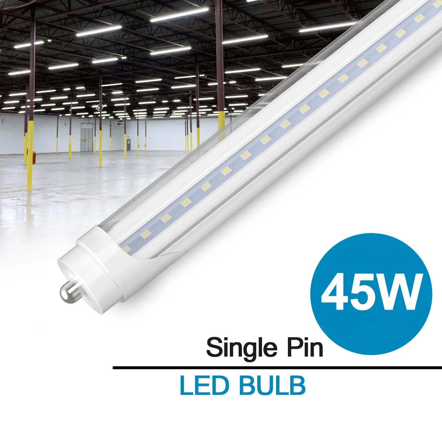Stock In Us + 8 Feet Led 8ft Single Pin T8 Fa8 Single Pin Led Tube