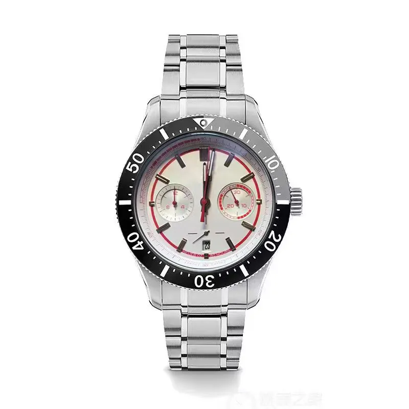 2023 Herrens avslappnade titta på Japan Quartz Movement Chronograph Wristwatches Man Sport Watches Famous Brand Wristwatch
