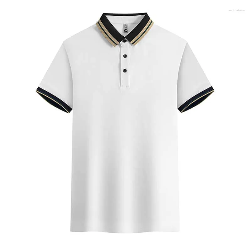 Polos maschile per le camicie da uomo business con maniche corte a maniche corte size S-4xl 0032