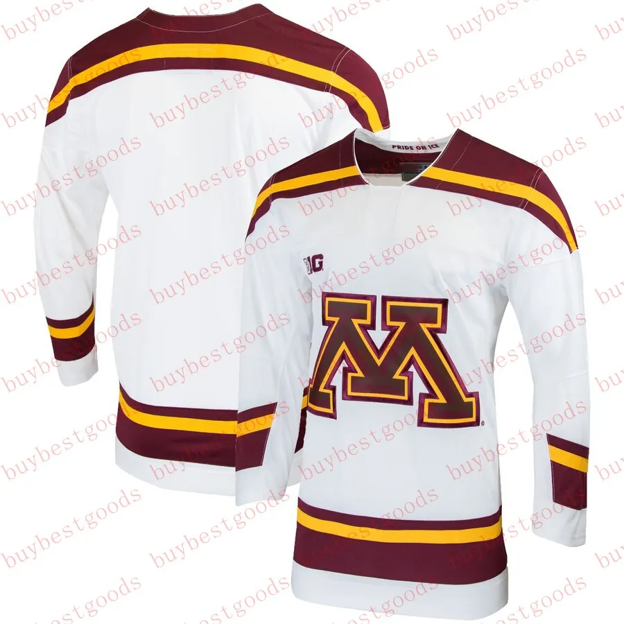 Custom Minnesota Golden Gophers Hockey Jersey 2 Jackson Brock