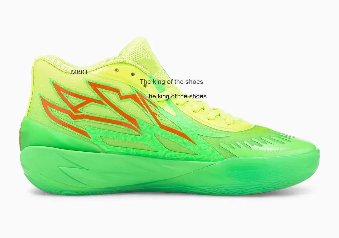 High Quality 2023 Lamelo Ball MB.02 SLIME Mens Basketball Shoe Goos