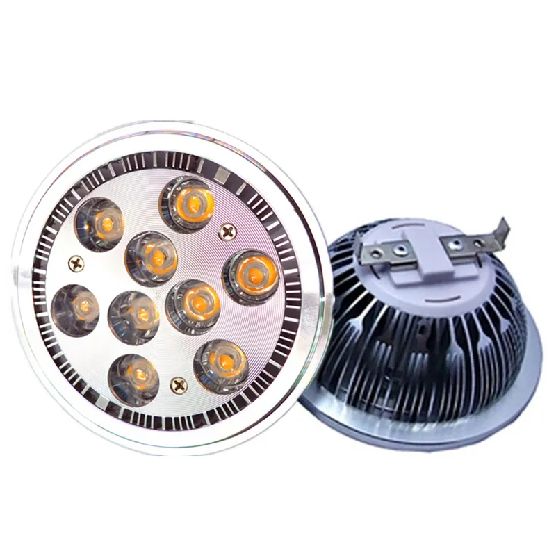 DHL/UPS kostenloser Versand 30 Stück 9 W AR111 LED-Spot-Lampe/12 V AC85-240 V LED-Scheinwerfer