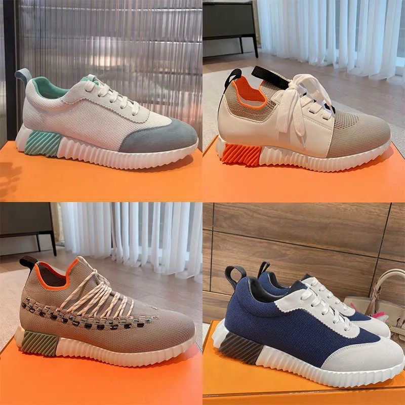 Uomini partono scarpe da ginnastica piattaforma scarpe da ginnastica rimbalzanti pelle alla moda maglia maglia uomo maglia skateboard gomma runner suola scarpe sportive casual taglia 35-46 con scatola NO439