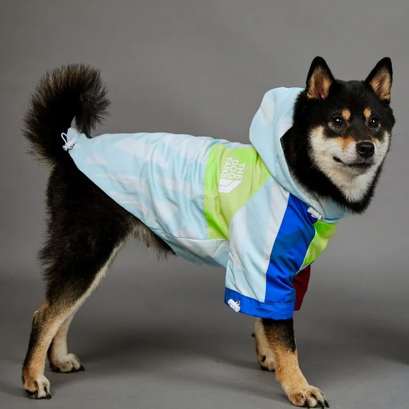 Dog Apparel Pet Dog Clothes Raincoat For Small Big Dogs Wind Coat Windbreaker French Bulldog Hoodie For Dogs Jacket Chihuahua Dog Face S 5XL 230327