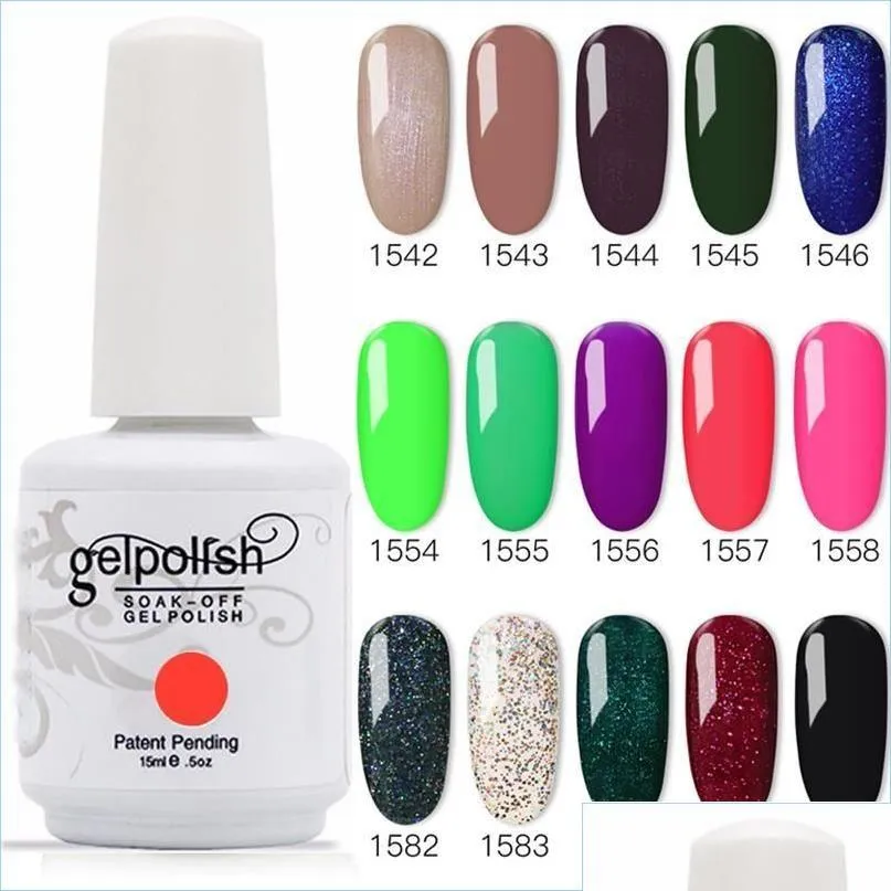 Gel pour ongles 100% tout nouveau vernis à tremper 403 couleurs 15 ml 12 pièces lot pour Salon Nail272Q livraison directe 2021 santé Dh02W